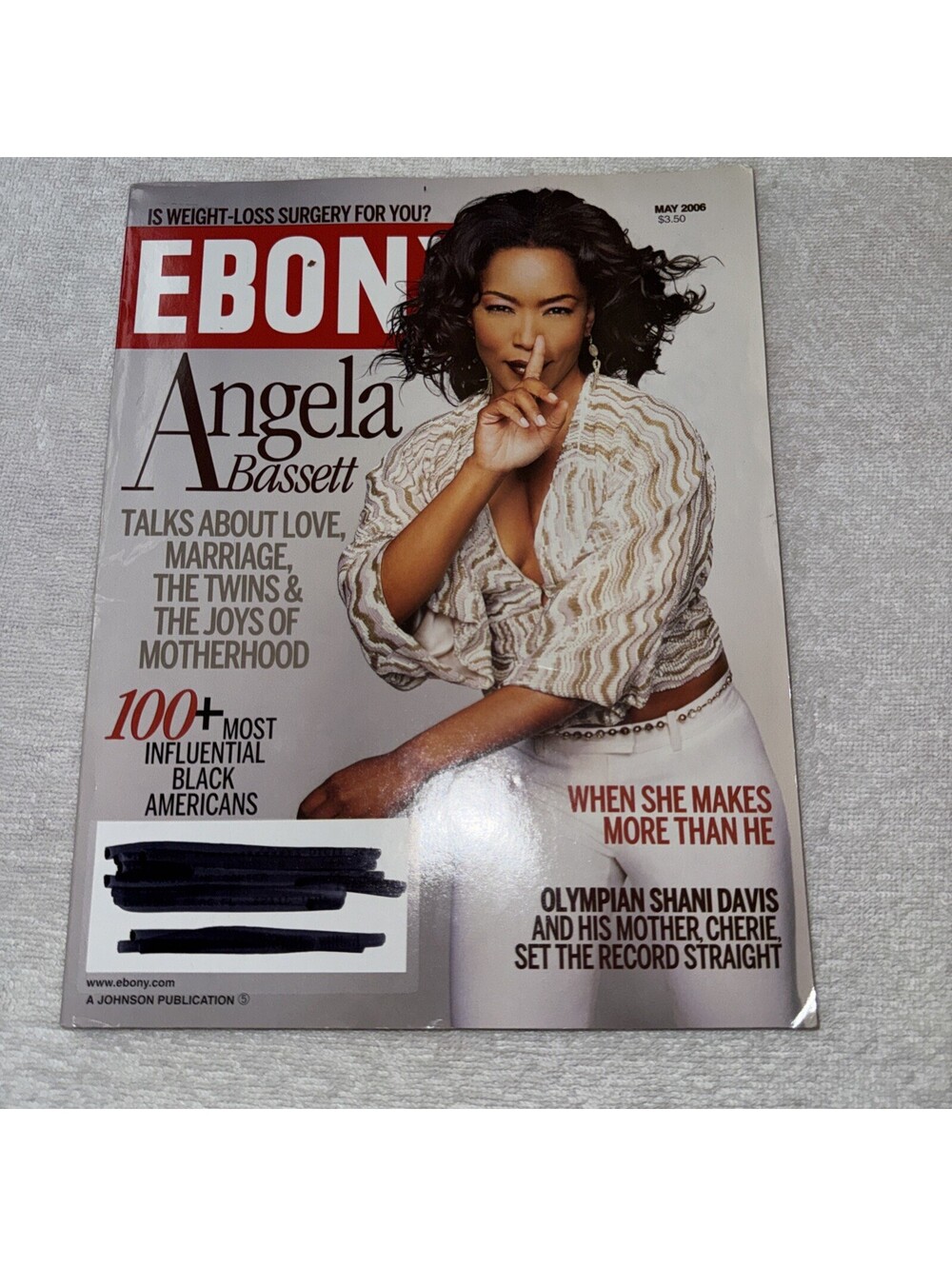 EBONY Magazine May 2006 Angela Bassett Talks About Love